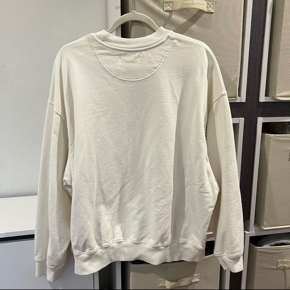 Anine Bing Jaci Rio de Janeiro Graphic Sweatshirt in White - Picture 5 of 8